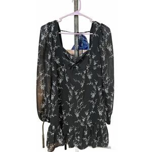 Forever 21 Backless Long Sleeve Dress